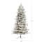 7.5ft. Pre-Lit Flocked Manchester Spruce Artificial Christmas Tree with Clear LED Lights